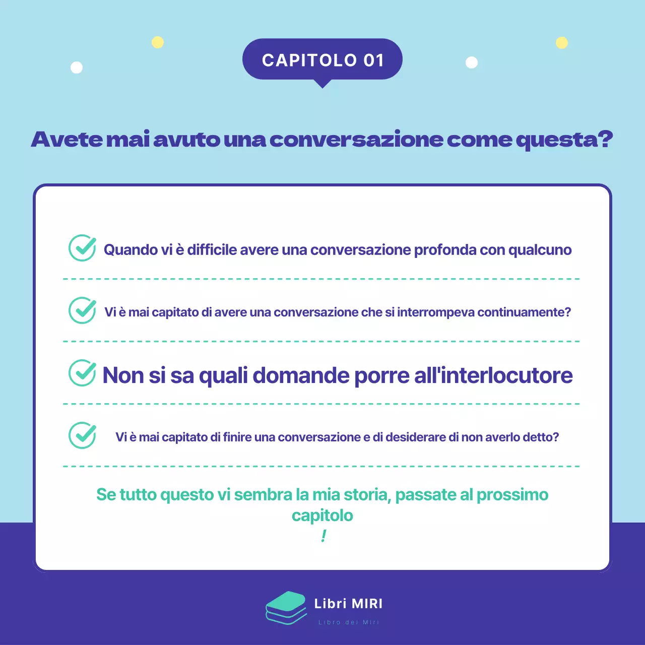 Promuovere il lancio di un simpatico libro in menta e blu navy