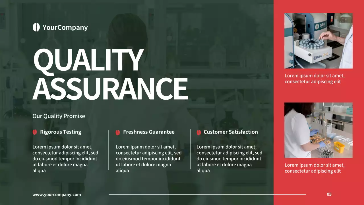 Red Modern Coffee Promotion Presentation