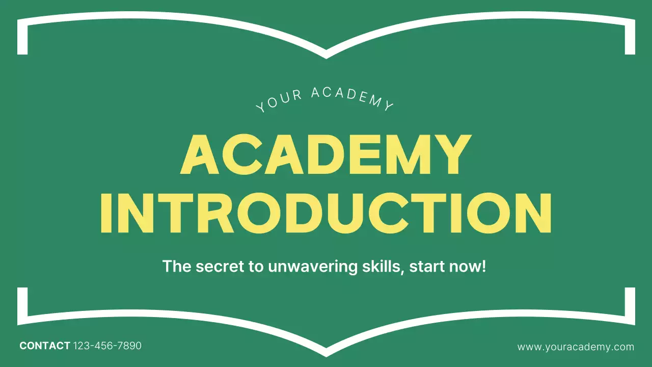 Green Modern Academy Guide Presentation