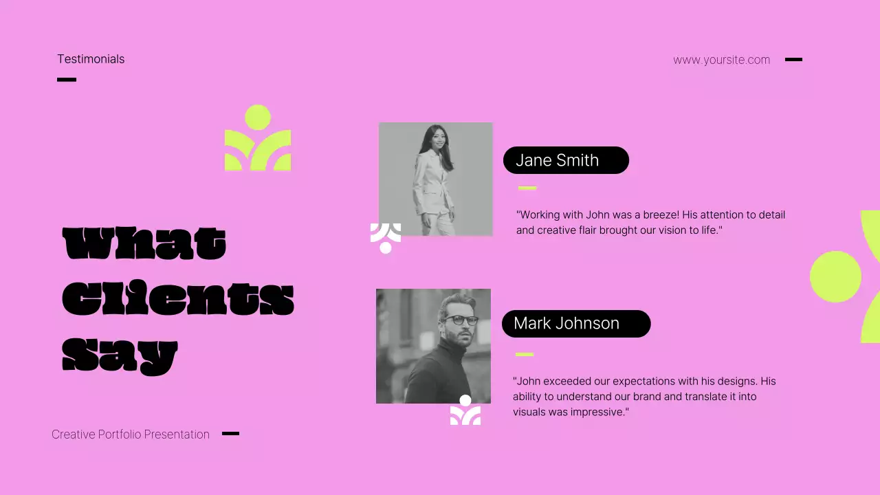 Pink Retro Portfolio Presentation