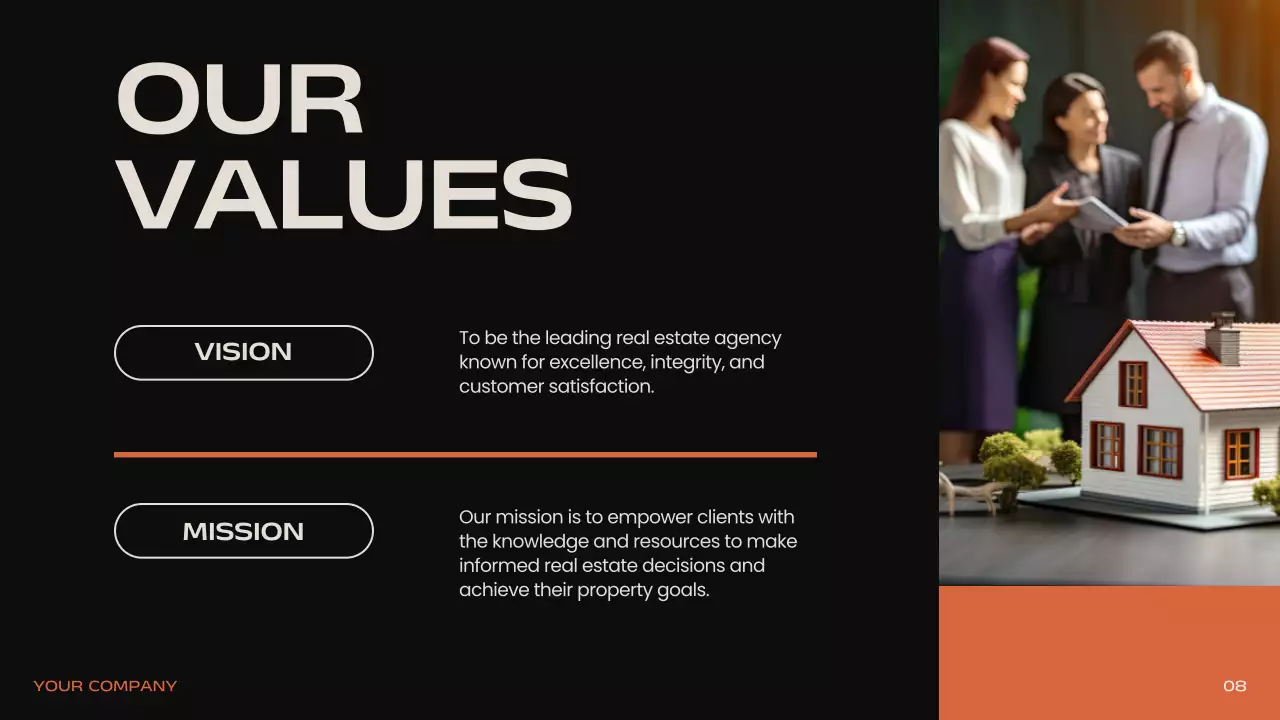 Black Professional Real Estate Presentation