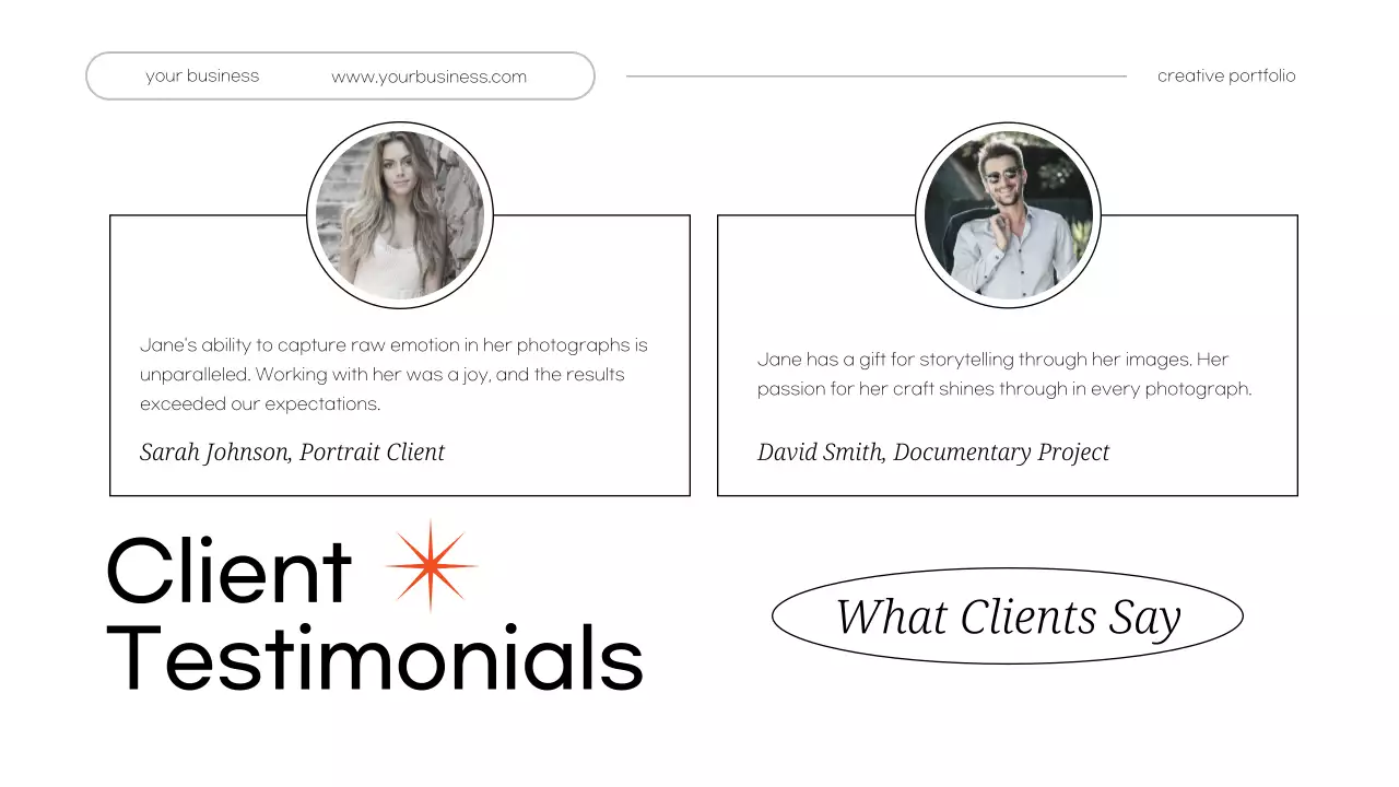 White Minimal Personal Creative Portfolio