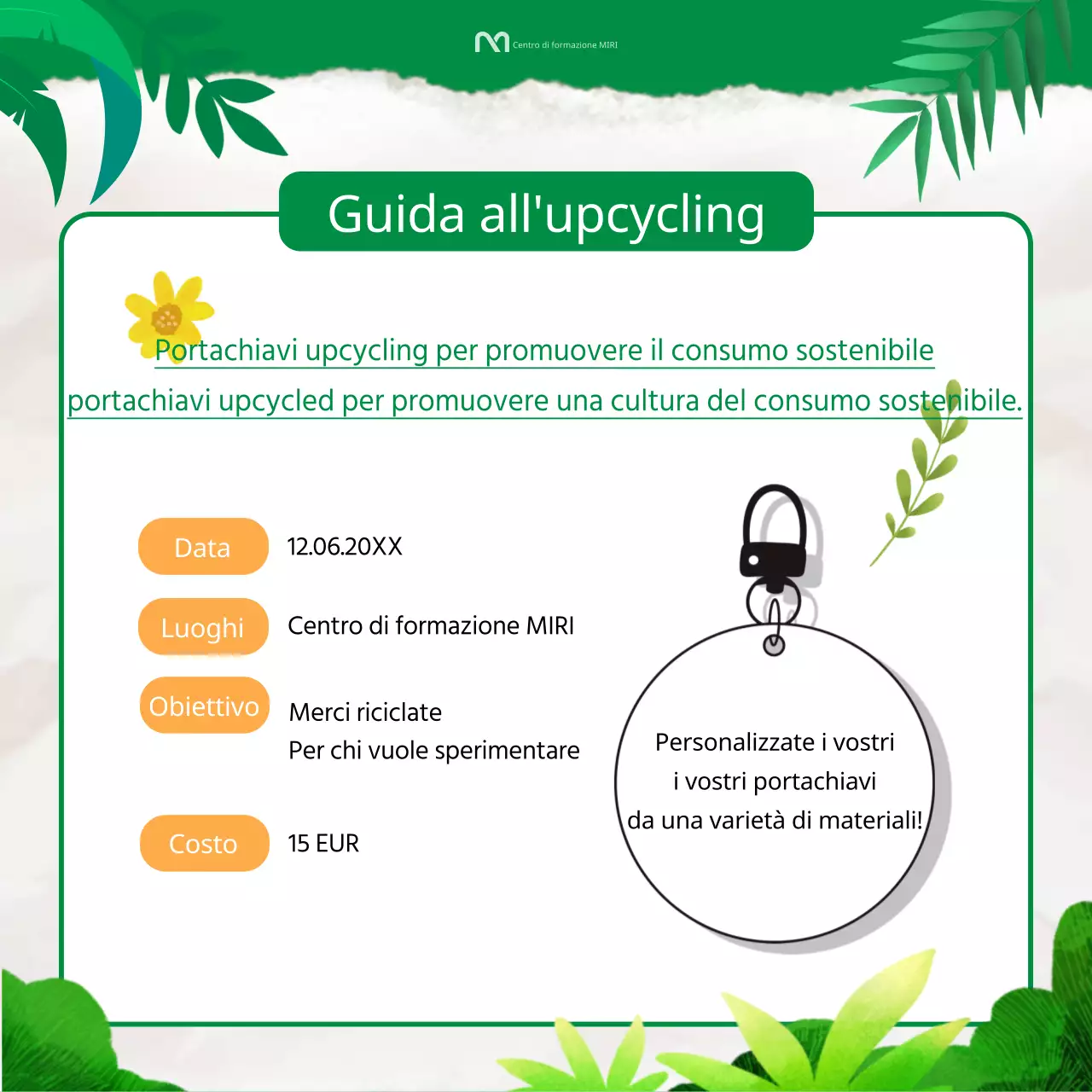 Guida all'upcycling nel verde