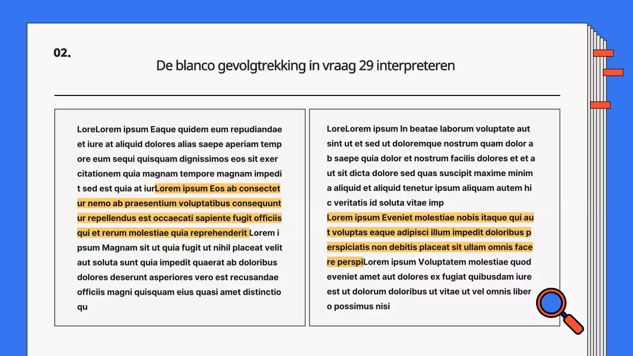 Eenvoudige oefentoetsen in blauw en rood Engels lesmateriaal