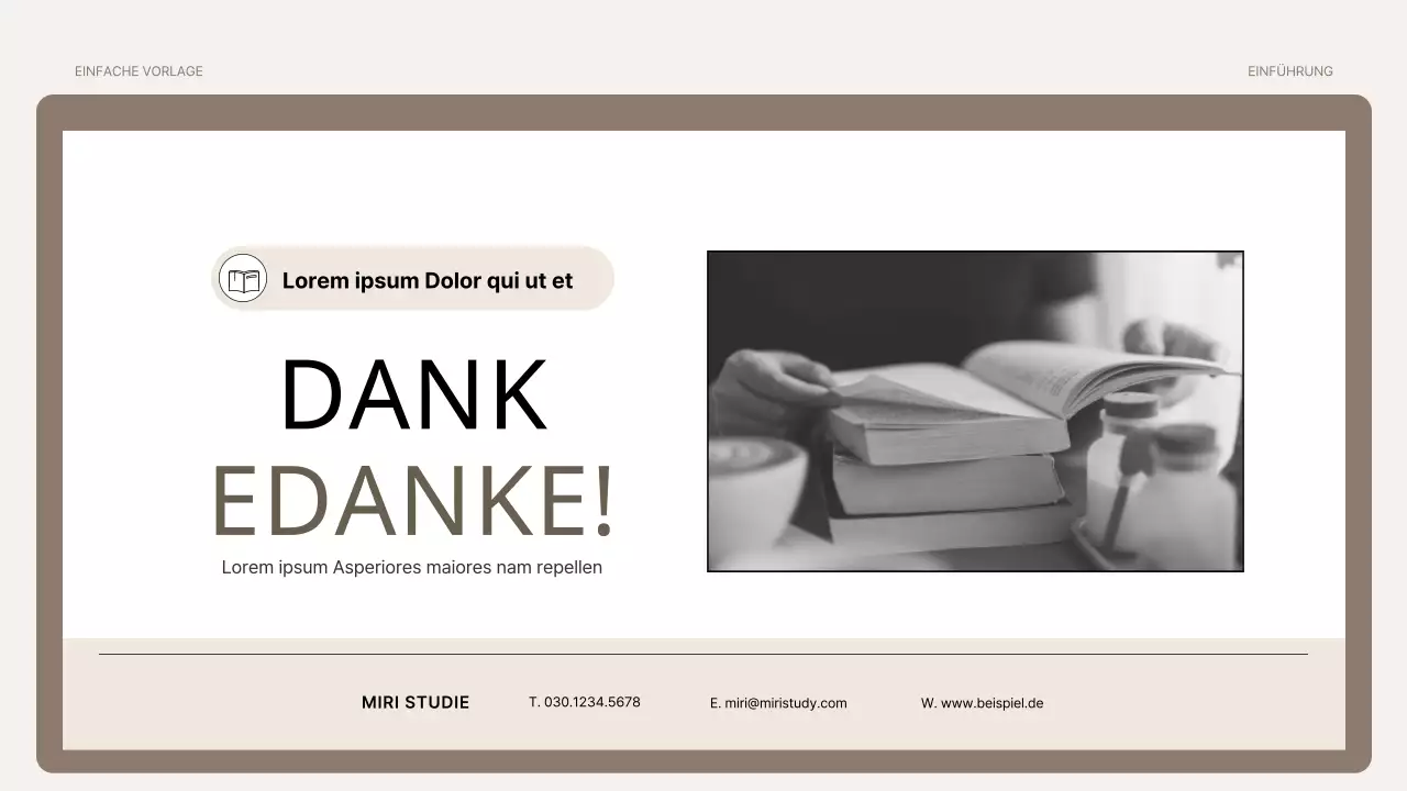 Eine einfache Trainingsgrundierung in Braun und Beige