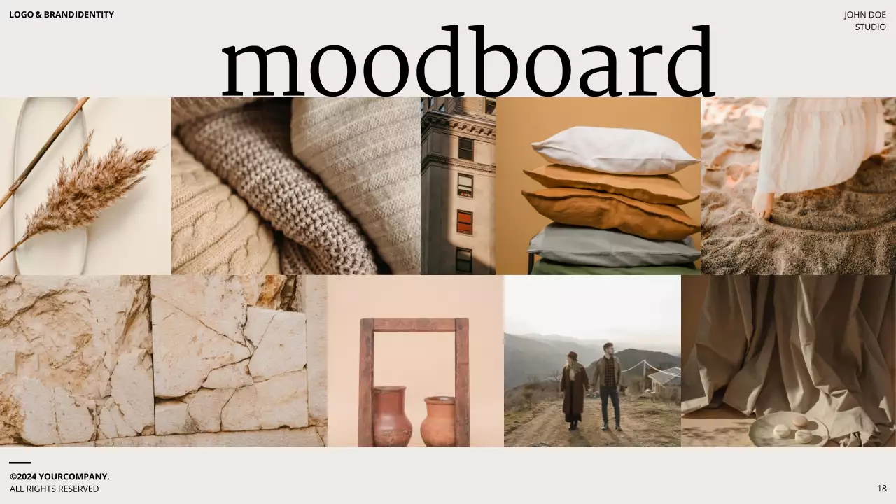 Brown Minimal Brand Guideline Presentation