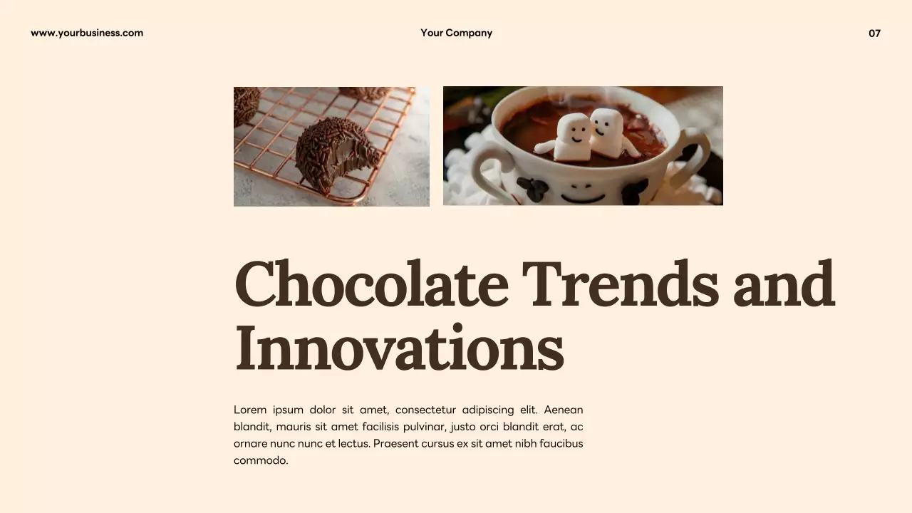 Brown Professional Chocolate Promotion Presentation