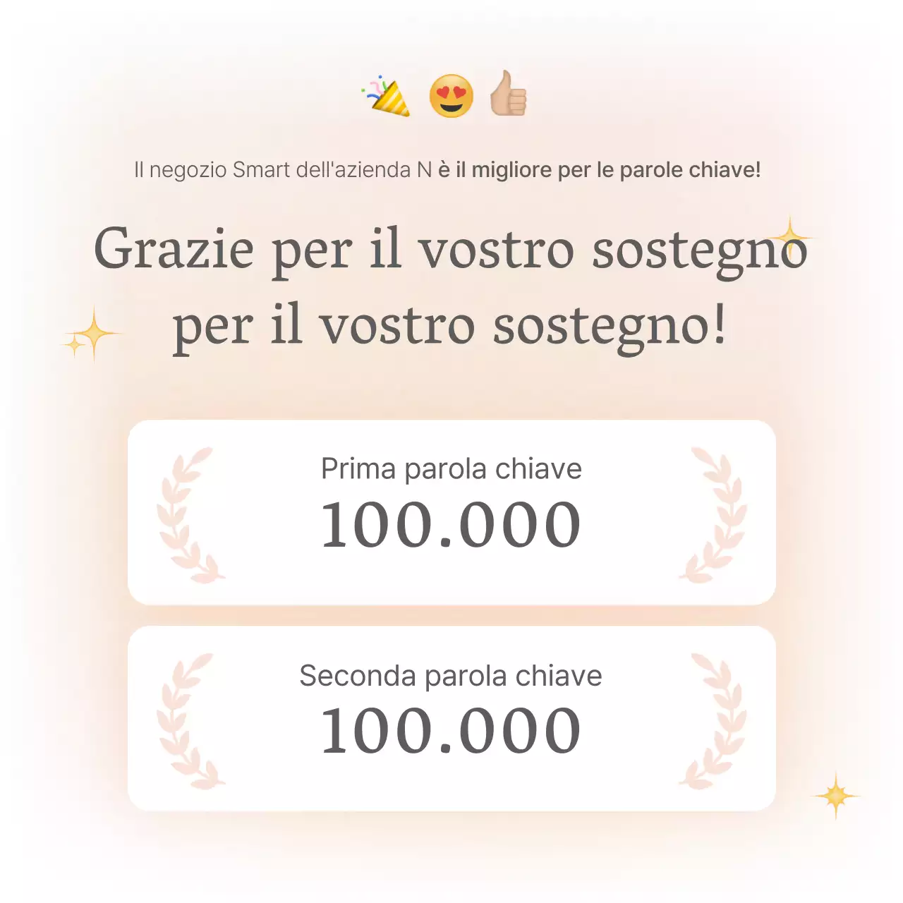 Una pagina introduttiva o un annuncio per un centro commerciale di moda con uno stile semplice di emoji bianche e grigie.