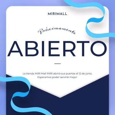 Guía para abrir una tienda minimalista en azul y azul claro