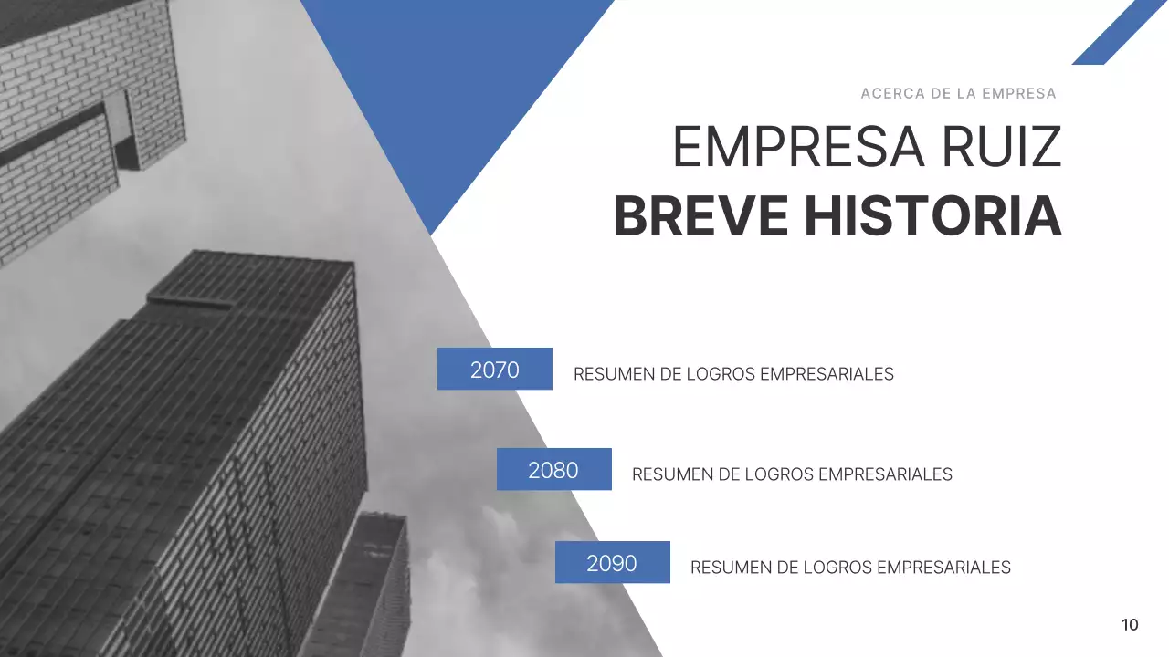 Un sencillo informe corporativo en azul y azul claro