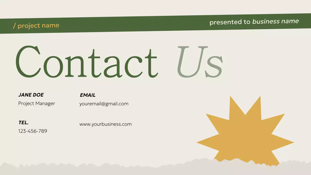 베이지 심플 프로젝트 제안서 문서 프레젠테이션