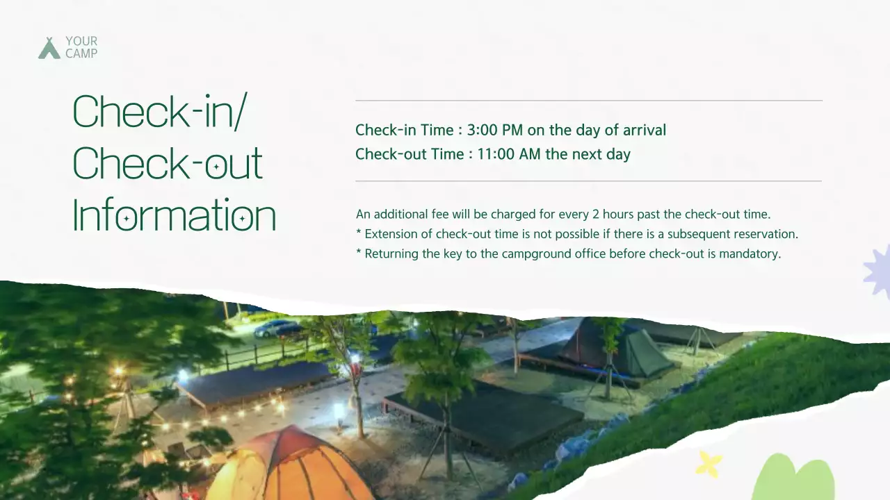 Green Rustic Camping Guide Presentation