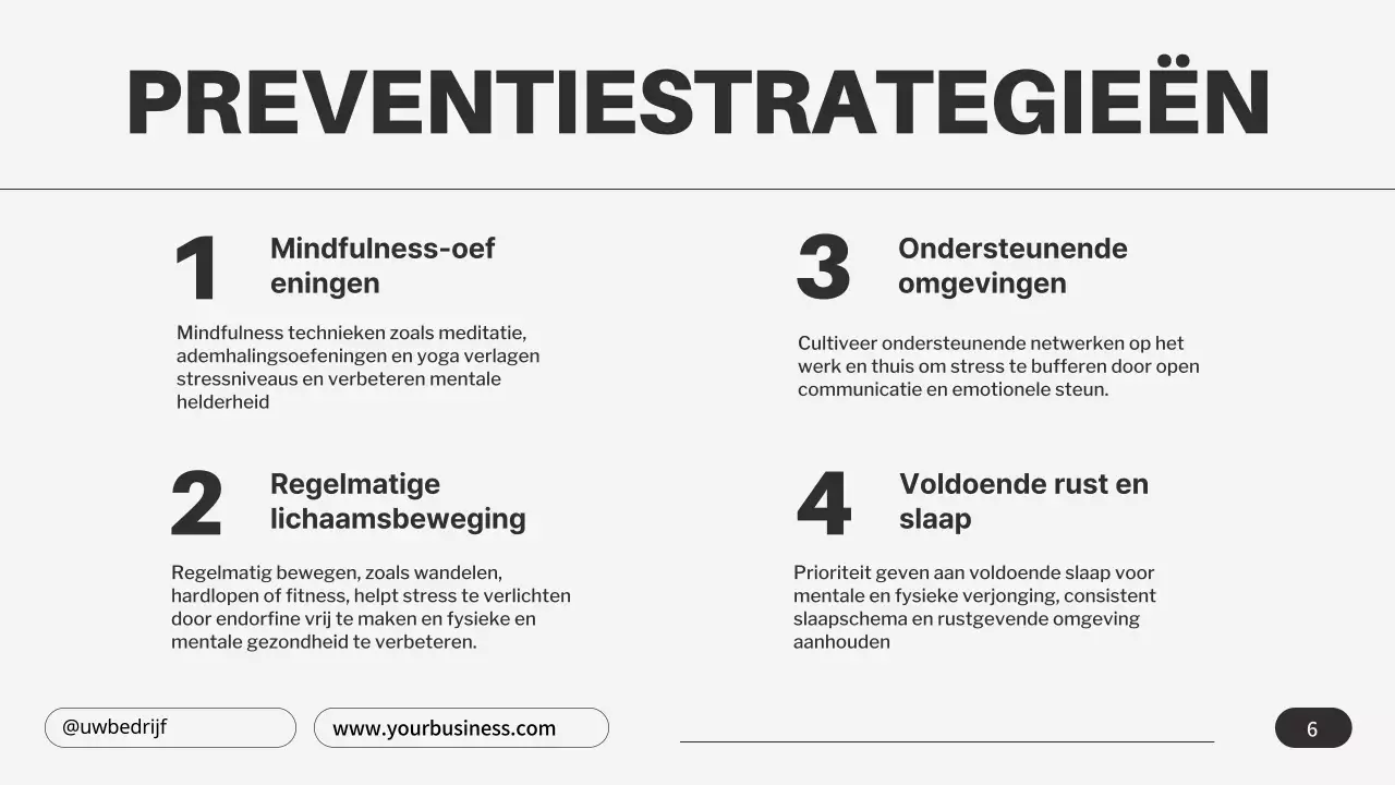 Grijs Zwart Minimalistisch Emotionele Burnout Tips