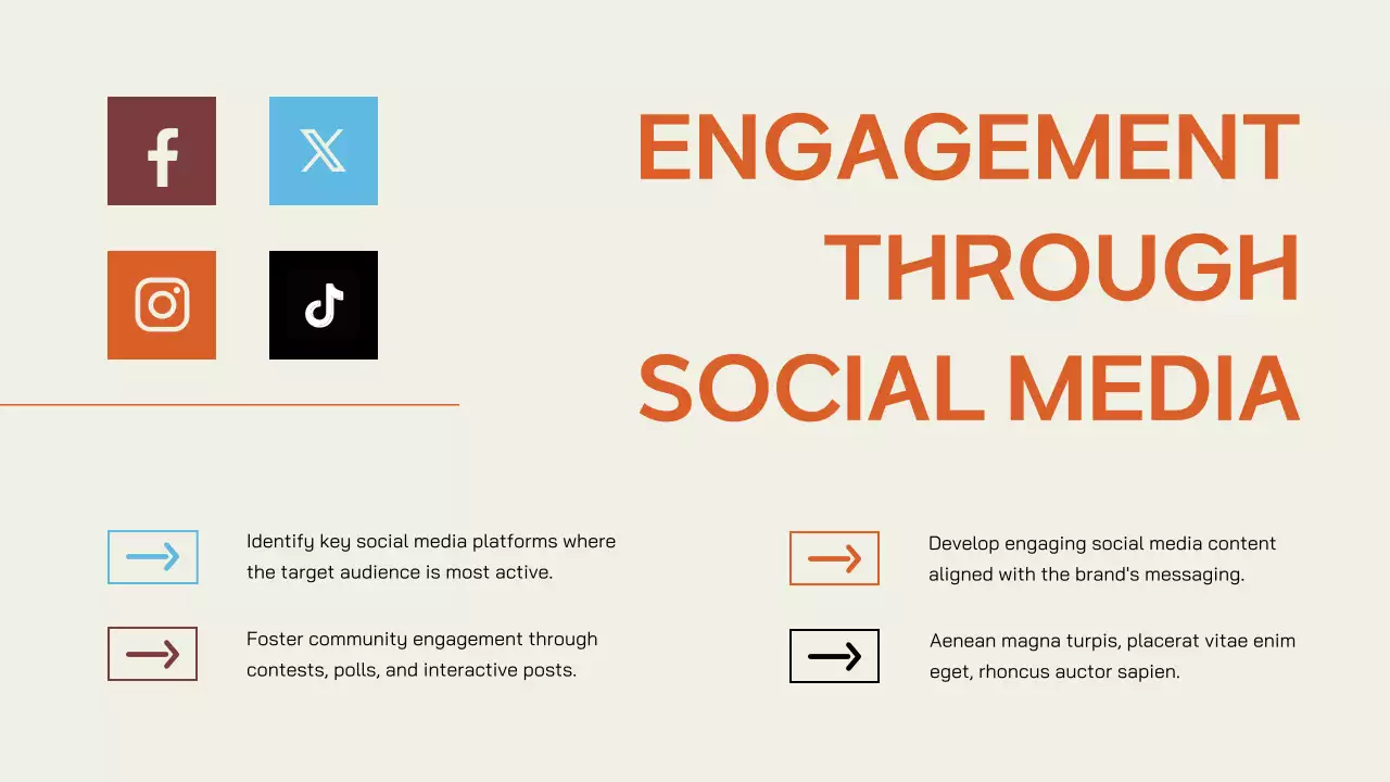 Orange Professional Marketing Plan Presentation