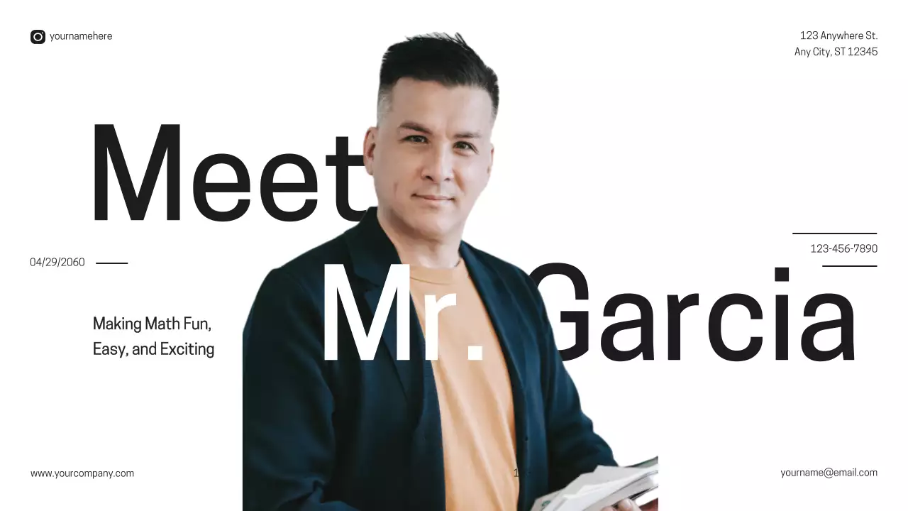 White Modern Math Promotion Presentation