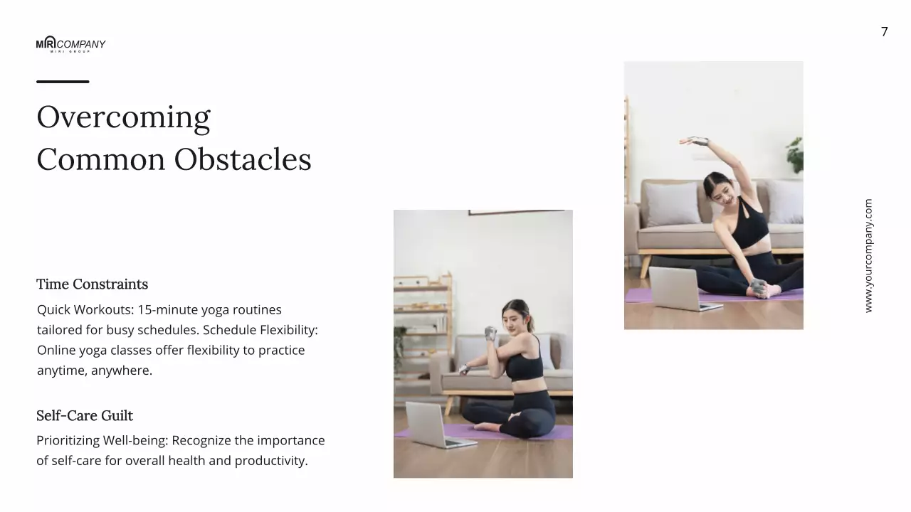 White Modern Yoga Guide Presentation