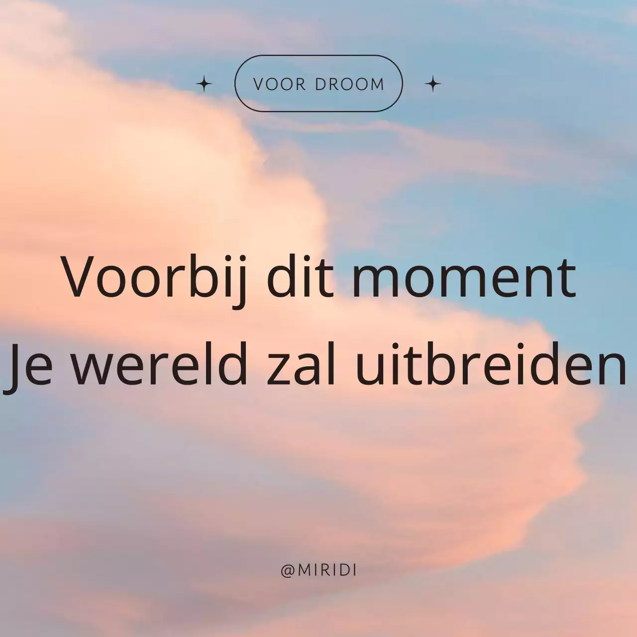 Eenvoudige sentiment post in oranje en lichtblauw