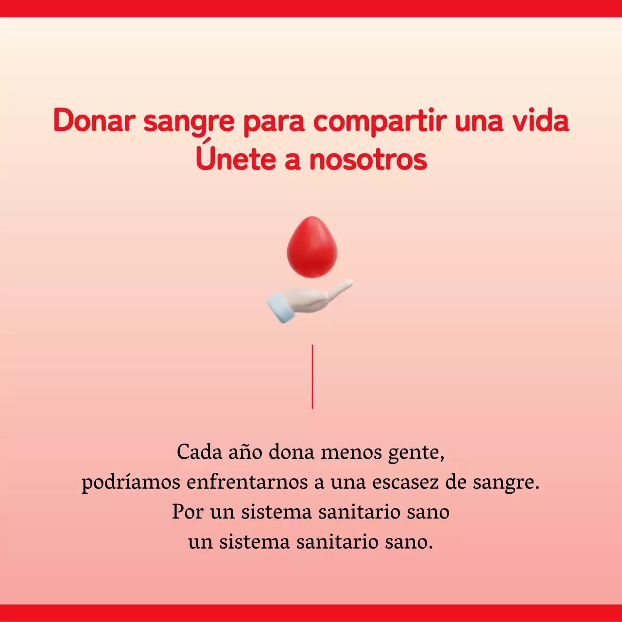 La sencilla llamada de la Roja a donar sangre