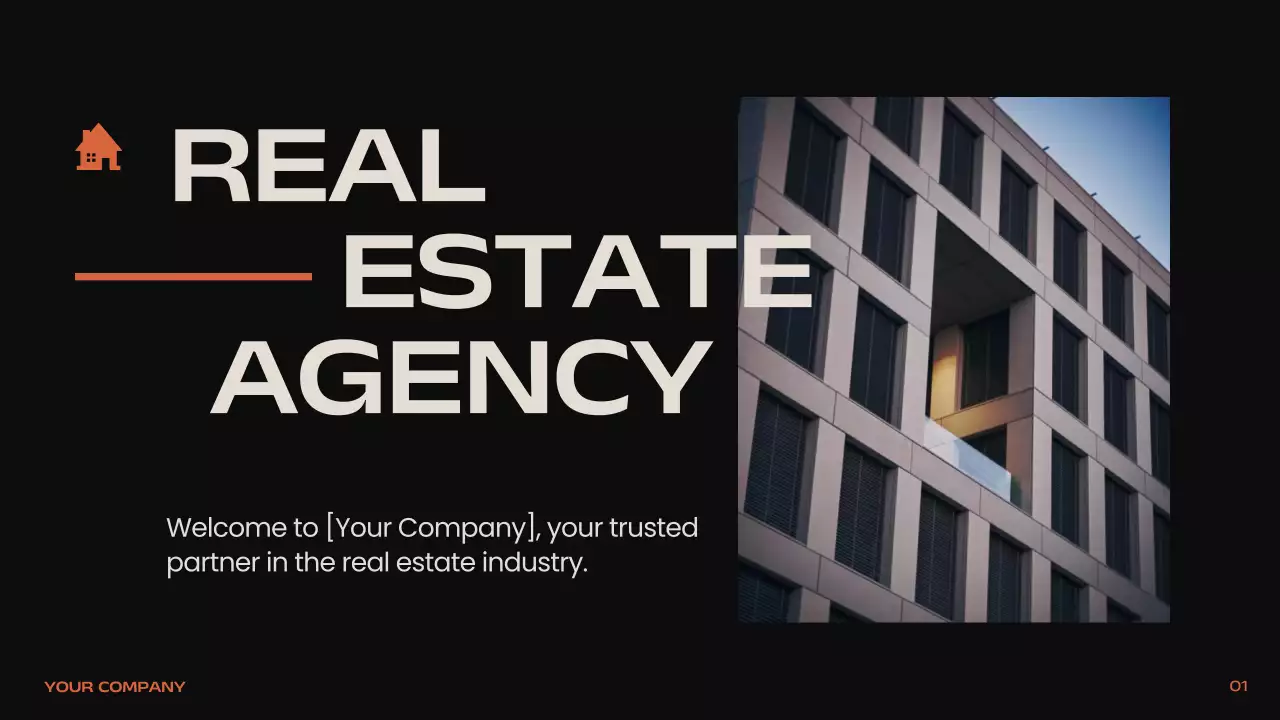 Black Professional Real Estate Presentation