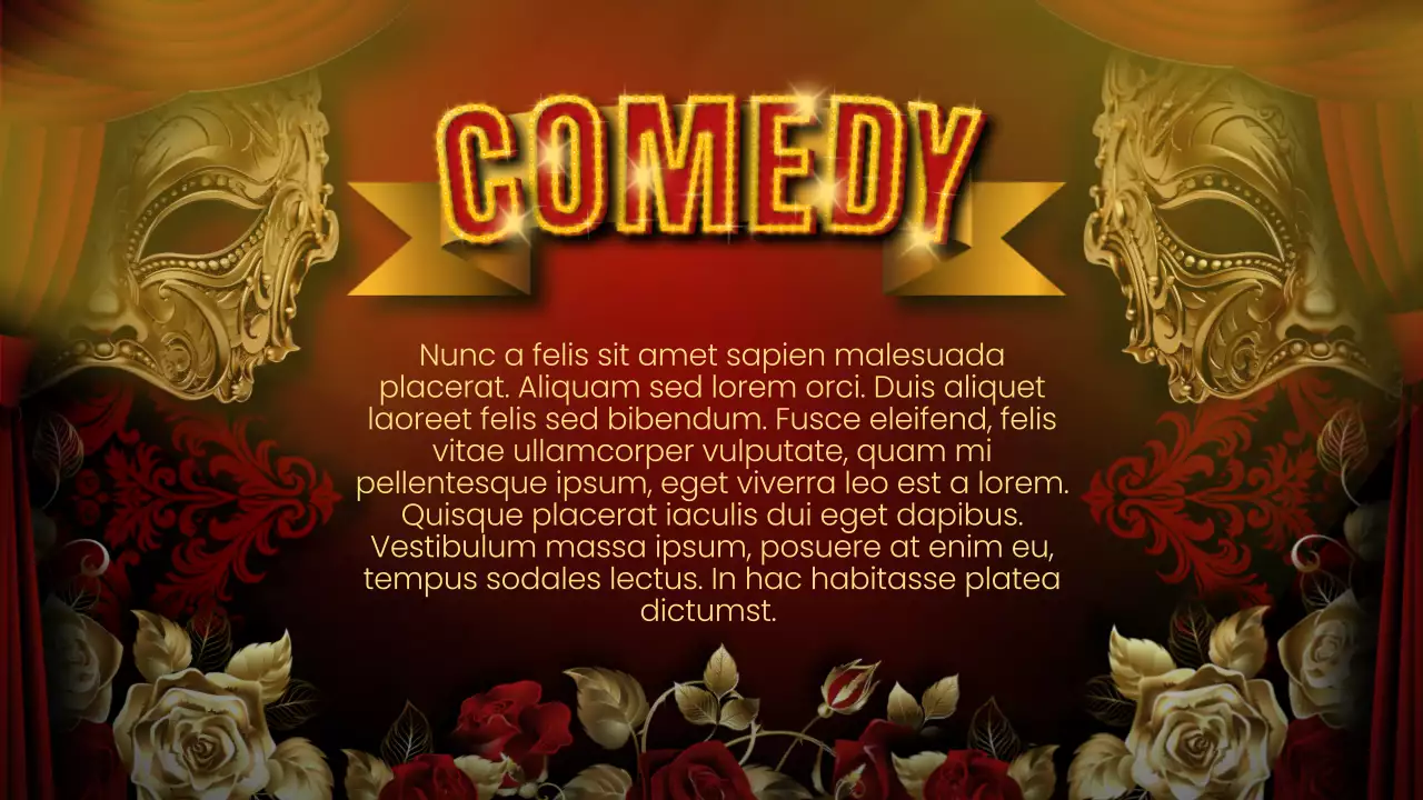 Red Vintage Cabaret Guide Presentation