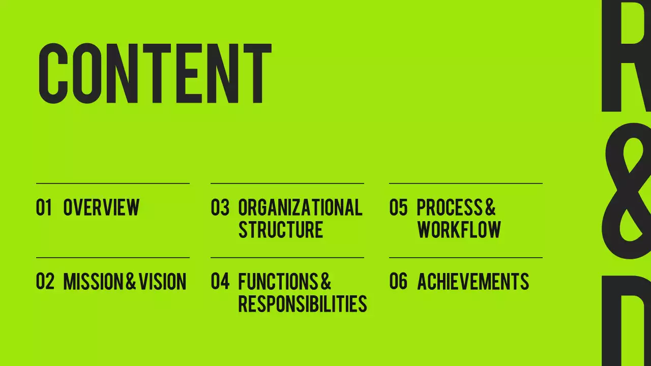 Green Modern R&D Orientation Presentation