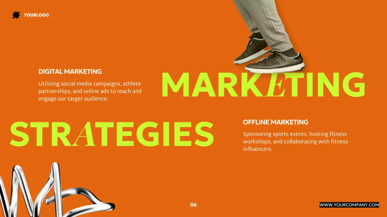 Orange Neon Modern Elevate Your Game Brand Proposal Introduction