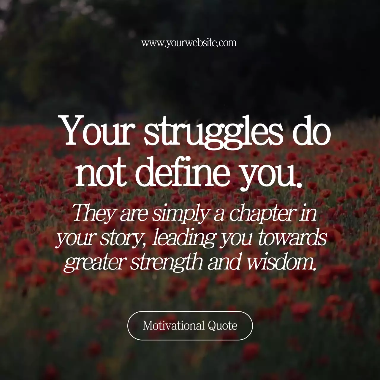 Red Elegant Motivation Guideline Social Media Post