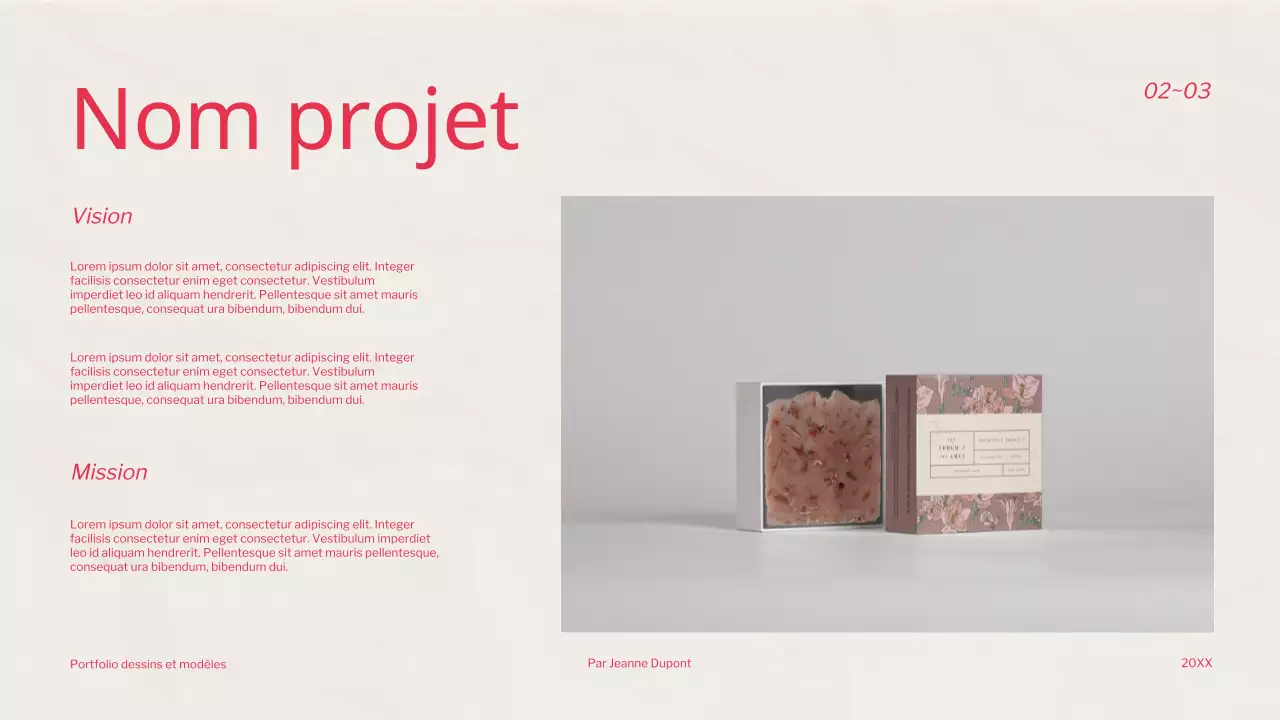 Portefeuille du graphiste Red Trend