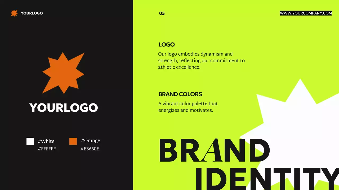 Orange Neon Modern Elevate Your Game Brand Proposal Introduction