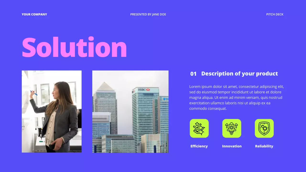 Blue Modern Business Pitch Presentation