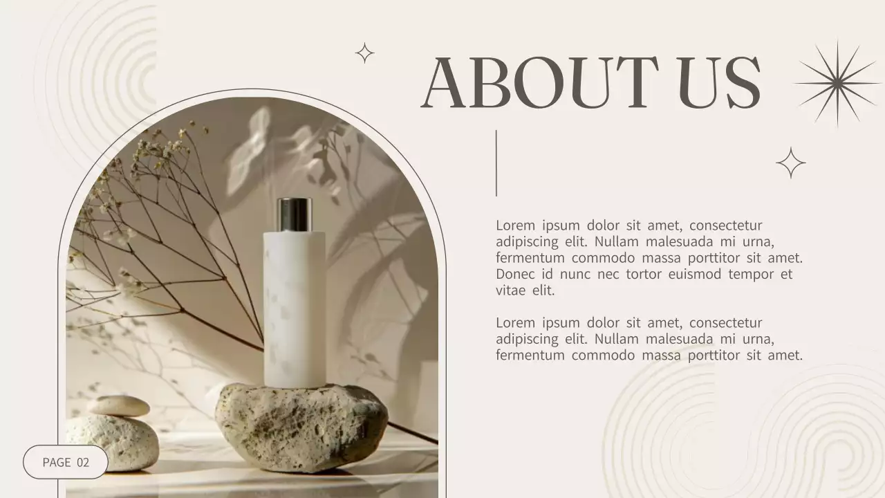 Beige Minimalist Cosmetics Promotion Presentation