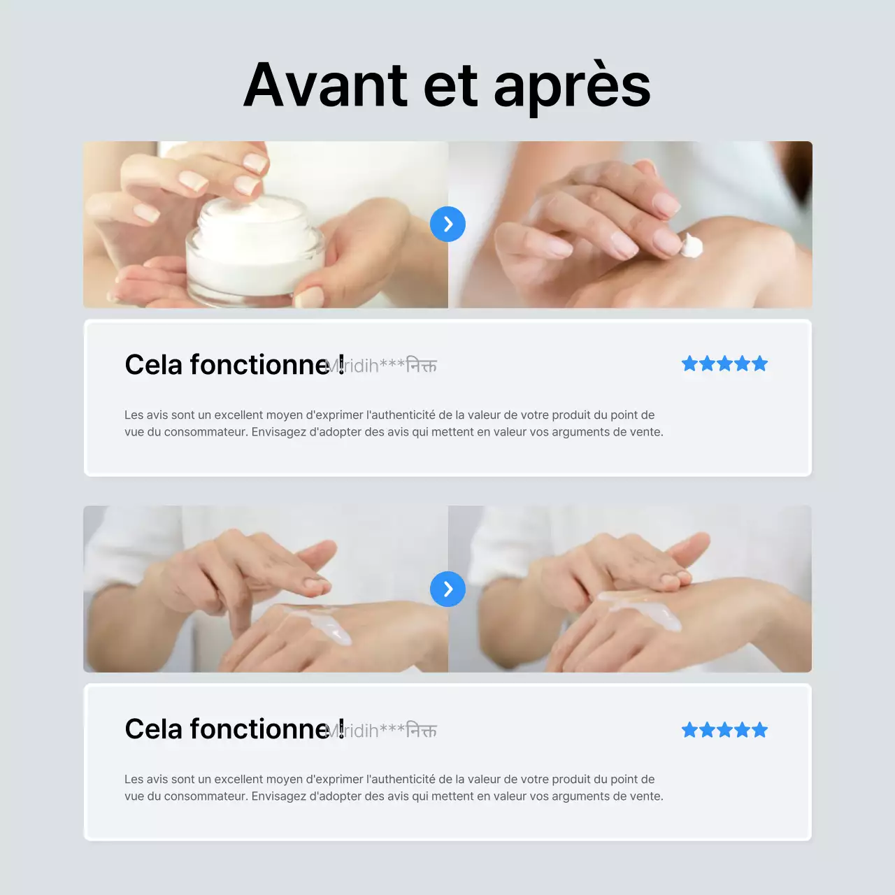 Promouvoir les revues de mode en bleu et gris