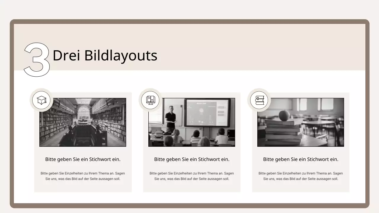 Eine einfache Trainingsgrundierung in Braun und Beige