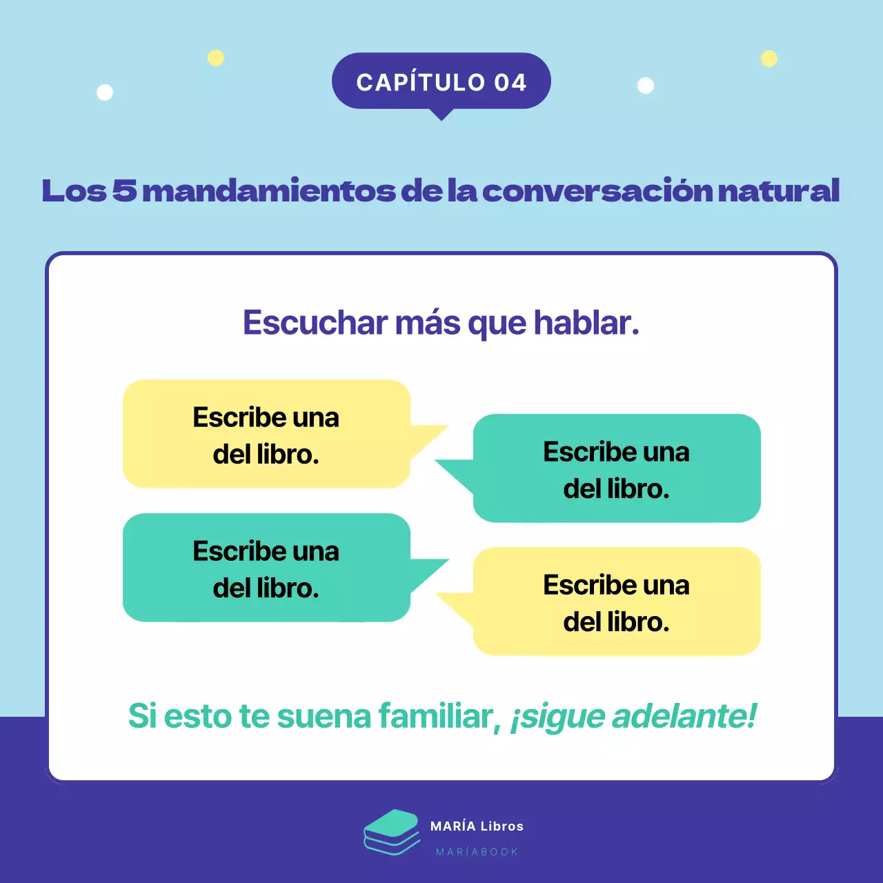 Promociona el lanzamiento de un bonito libro en menta y azul marino