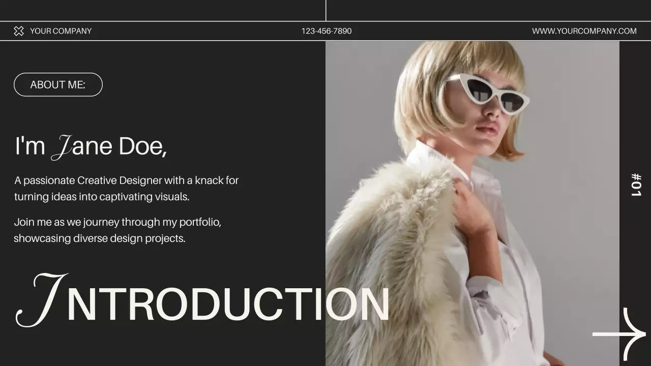 Beige Modern Portfolio Invitation Presentation