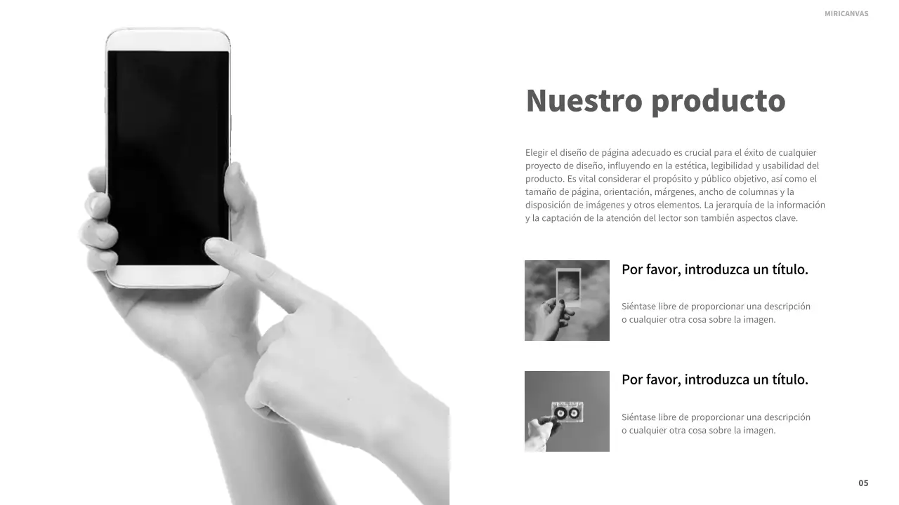 Informes imprimibles modernos en blanco y negro