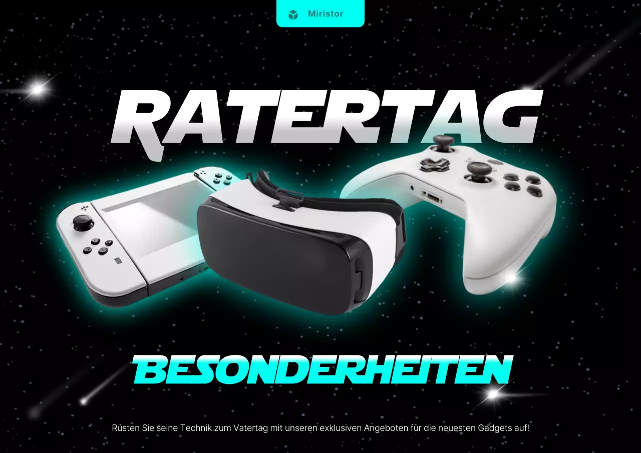 Werbung für einen kybernetischen Muttertagsgeräteverkauf in Schwarz und Minze