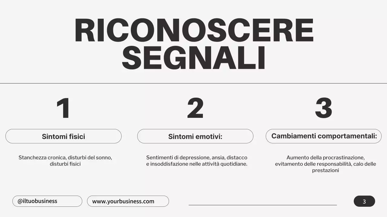 Grigio Nero Minimalista Consigli per il burnout emotivo