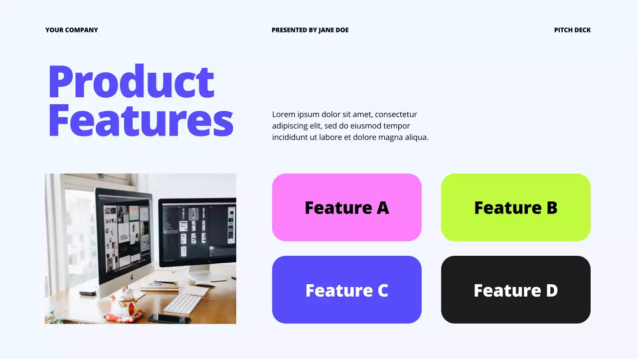 Blue Modern Business Pitch Presentation