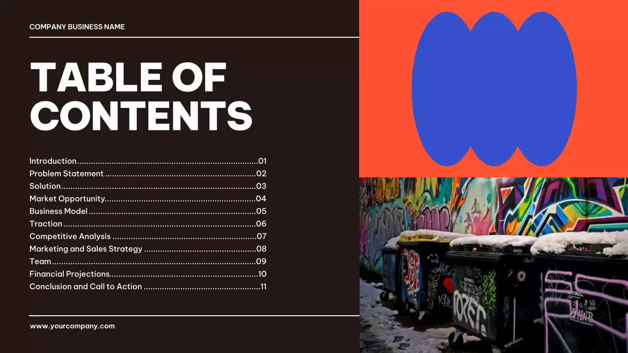 Blue Modern Waste Promotion Presentation