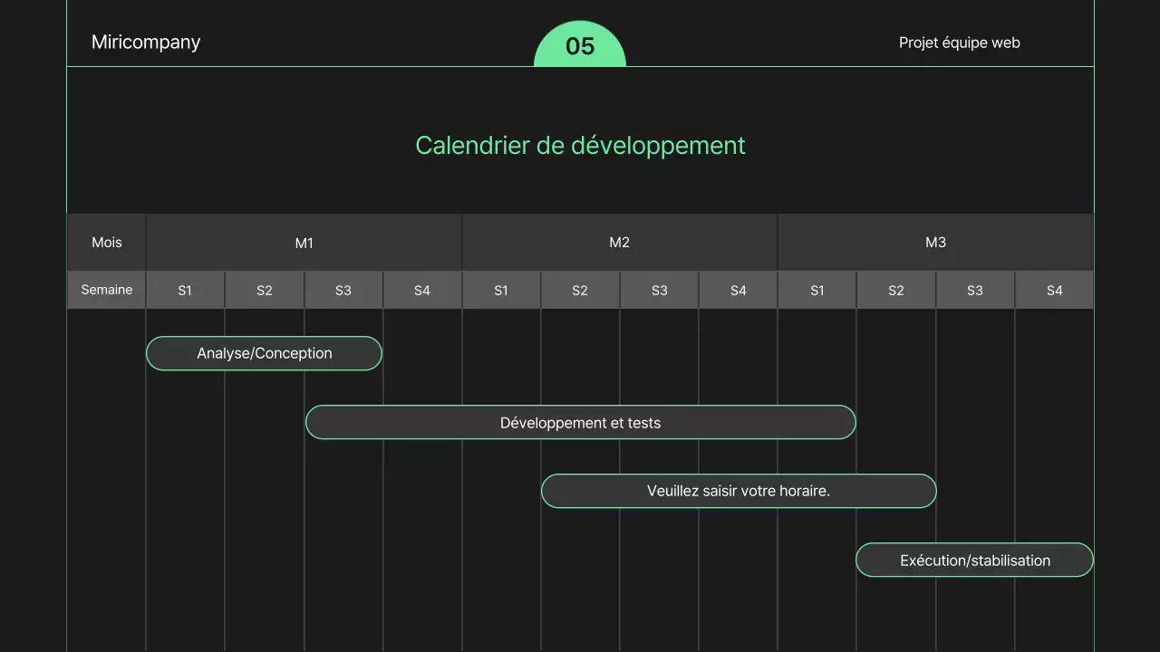 Un simple briefing de développement web en noir et blanc