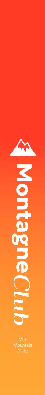 Promouvoir les clubs d'escalade en dégradé de rouge et de bleu