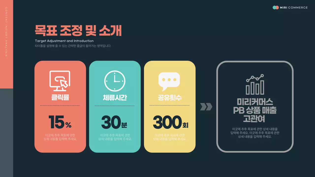 남색과 민트의 트렌드한 콘텐츠 인사이트 분석 보고서