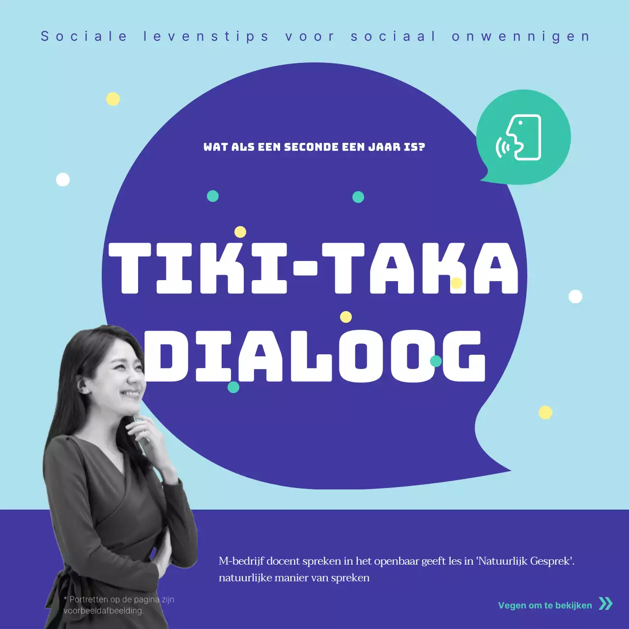 Promoot de lancering van een schattig boek in mint en marineblauw