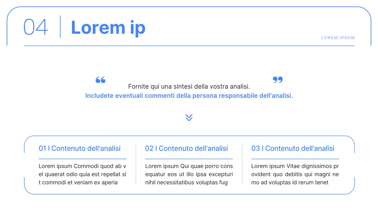 Rapporti aziendali semplici in blu