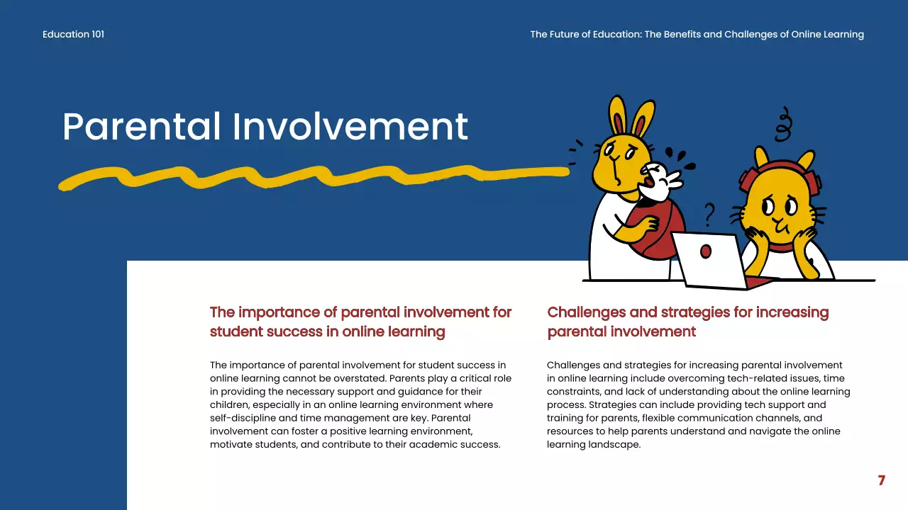 Red Comic Education Presentation