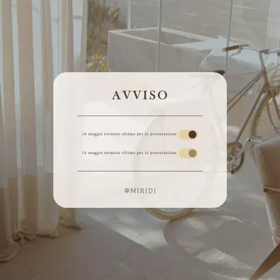 Promozione di prenotazione moderna in marrone e giallo