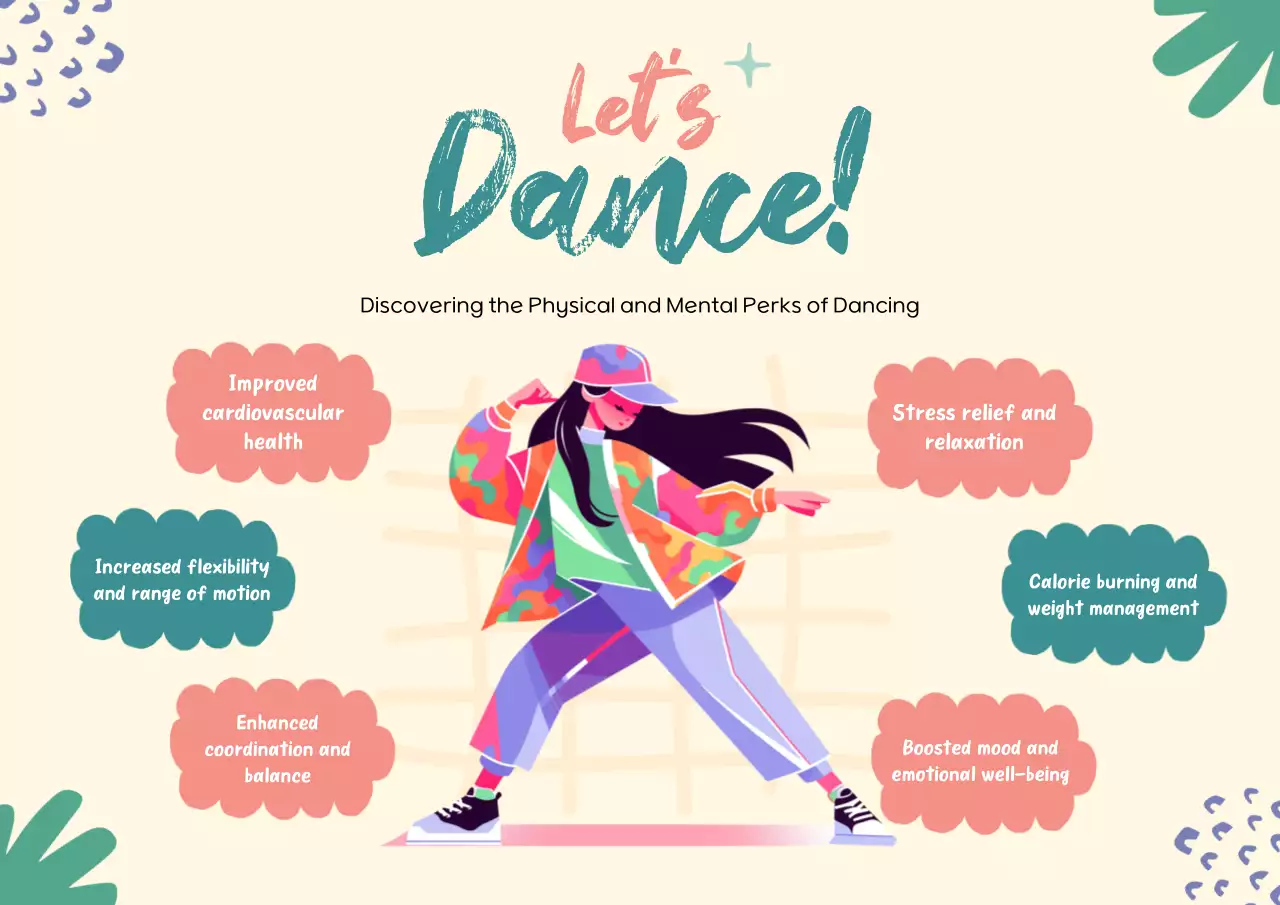 Beige Trendy Dance Guide Poster