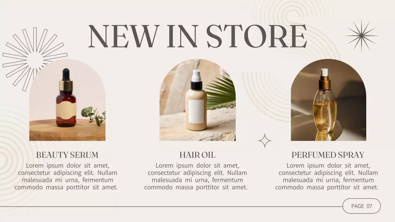 Beige Minimalist Cosmetics Promotion Presentation