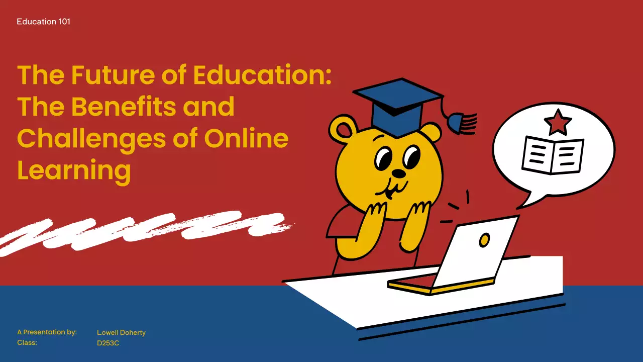 Red Comic Education Presentation